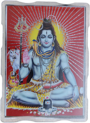 MADHAV Lord Shiva Wall & Tabletop Photo Frame, Black 5/7 Religious Frame