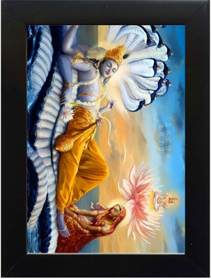 PY Creation Lord Vishnu Religious Frame