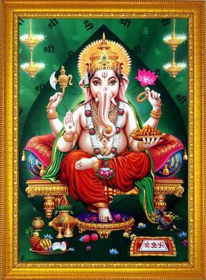 FRIZZY ARTS Ganesh ji Religious Frame
