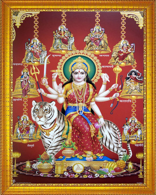 Darsh Craft Durga Mata Religious Frame