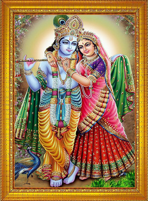 Diha Creation Radha Krishna Religious Frame