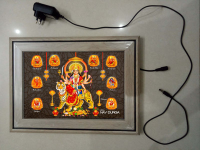 ANSHUL INTERNET , MAA NAV DURGA , LED Religious Frame