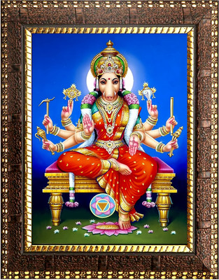 NDFRAME Varahi Amman Devi photo frame with laminated (6x8 inches) Religious Frame