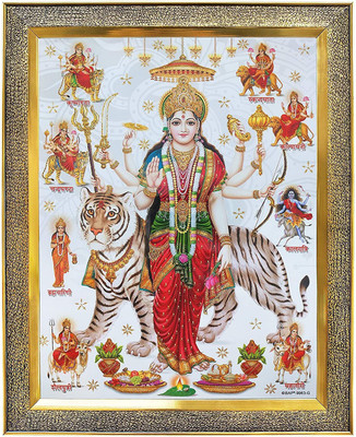 koshtak Durga Maa/Ambe/Sherawali/Nav Durga Navratri Pooja Religious Frame