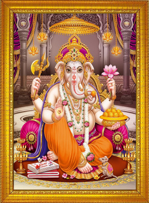 FRIZZY ARTS Ganesh ji Religious Frame
