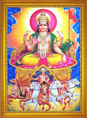 Diyansh Enterprises Lord Surya Religious Frame