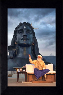 JASHVIRA Satguru-1 (3) black Photo Frame No Glass Use Religious Frame