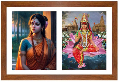 HitechMart Sita and rukmini Photo Frame Religious Frame