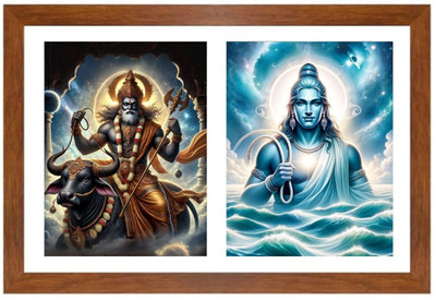 HitechMart Yama and varuna Photo Frame Religious Frame