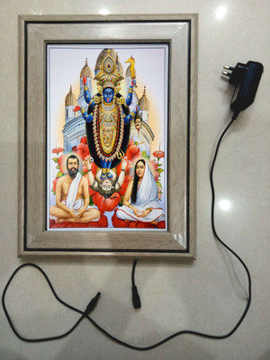 anshul internet point DAKSHINESHWARI KAALI FRAME 15.5 inch LED PHOTO FRAME(Multicolor)
