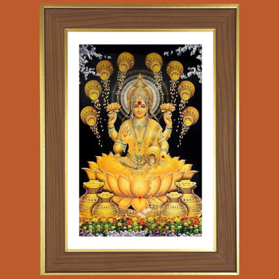 HitechMart Lakshmi Maa Photo Frame 10x14 Inches Religious Frame