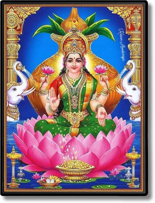 HitechMart Lakshmi Laminated Photo Religious Frame