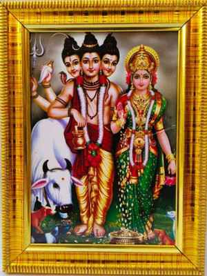 TPT Guru Dattatreya Anagha Devi | Dathathreya Dathaguru | Size (6 x 8 inch) Religious Frame
