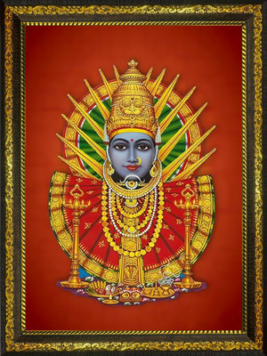 BISRAT CREATIONS Bisrat Creations Renuka Yellamma Devi Photo Frame Religious Frame Religious Frame