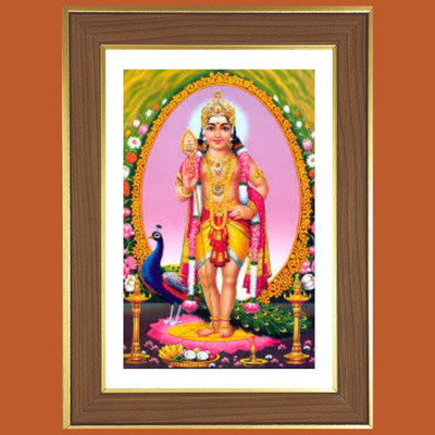 HitechMart God Murugan Photo Frame 10x14 Inches Religious Frame