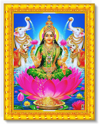 SAI BALAJI ACRALICS Lakshmi Photo frame for Pooja Religious Frame