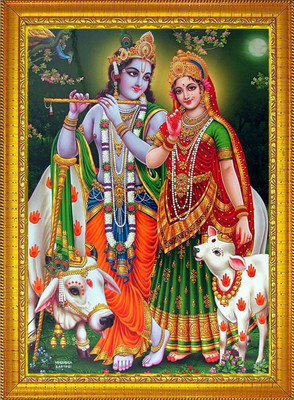 Stuthi Arts Radha Krishna Religious Frame