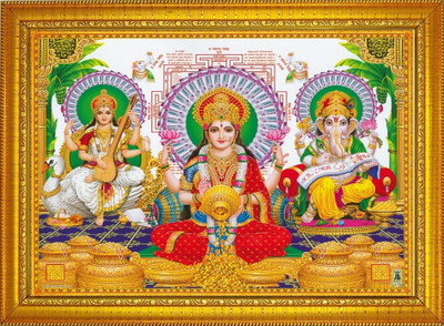 shivang craft Laxmi ji Religious Frame