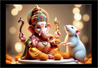 Kulthia Creation Lord Ganesha Religious Frame