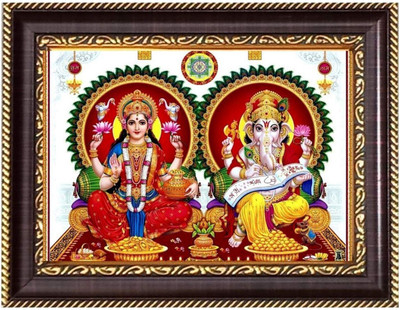 HitechMart Sri Radha Krishna Photoframe 6.7x8.7 inches Religious Frame