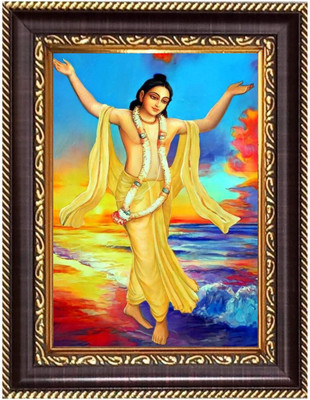 HitechMart Lord Shiva and Sri Maa Parvati Photoframe 12.7x14.7 inches Religious Frame