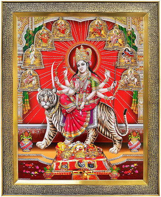koshtak Durga Maa/Ambe/Sherawali/Nav Durga /Navratri Pooja Photo Religious Frame