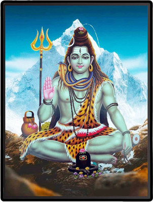 HitechMart Shiva Laminated Photo Religious Frame
