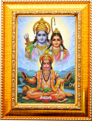 Nuoshopping Sita-RAM/JAI SIYA RAM/SITA RAM/Jai Shree Ram/laxman/hanuman/ram darbar Religious Frame