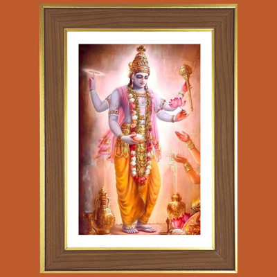 HitechMart God Vishnu Photo Frame 18x22 Inches Religious Frame