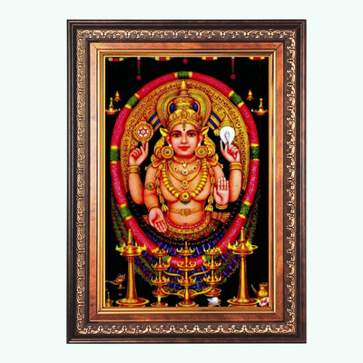 HitechMart Sri Chottanikkara devi Color Photo frame 16x20 Inch Religious Frame