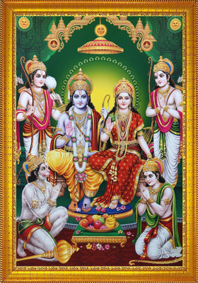 jog craft ram darbar, ram family , ram parivar photo frame Religious Frame