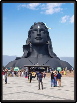 HitechMart Adiyogi Laminated Photo Religious Frame
