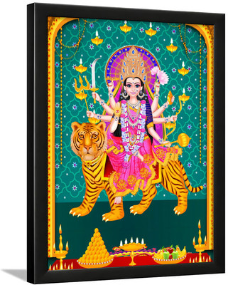 Designhunar Durga Mata Religious Frame