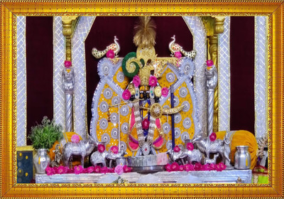 jog craft shri sanwariya seth photo frame, sawriya seth photo lord dark krishna Religious Frame