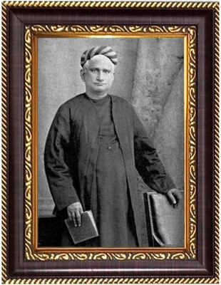 HitechMart Sri Boro Maa Photoframe 6.7x8.7 inches Religious Frame