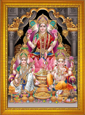 shivang craft Laxmi ji Religious Frame