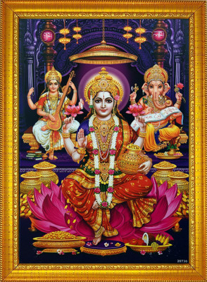 FRIZZY ARTS Laxmi ji Religious Frame