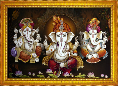 FRIZZY ARTS Ganesh ji Religious Frame