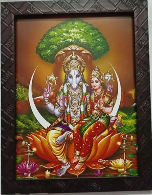 VGS MARKETINGS Lord Hayagriva Swamy Hayagrivar Hayagreeva Hayagreevar Lakshmi Devi Laxmi Religious Frame