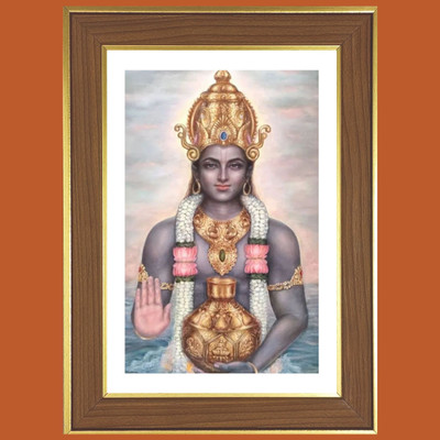 HitechMart Lord Dhanvantari Photo Frame 16x20 Inches Religious Frame