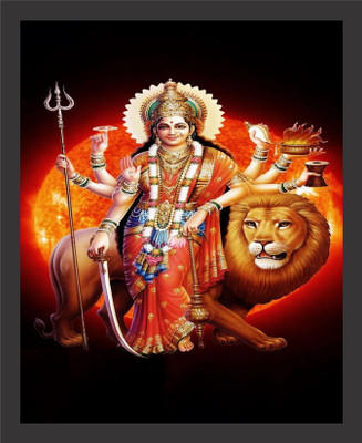 Darsh Craft Durga Mata Religious Frame