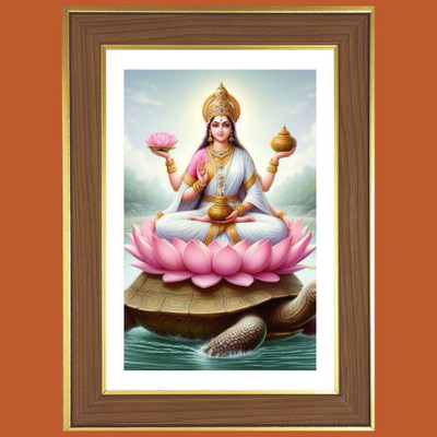 HitechMart Yamuna Devi Photo Frame 12x16 Inches Religious Frame