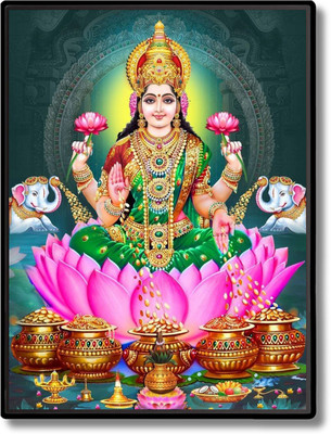 HitechMart Lakshmi Laminated Photo Religious Frame