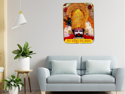 shrei khatu shyam creation Shri Khatu shyam Creation Khatu Shyam Ji Crystal Photo Frame 9x12 inches Religious Frame