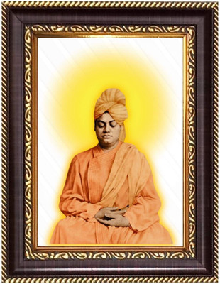 HitechMart Sri Maa Kali, Sri Ramkrishna and Sri Maa Sarada Devi Photoframe 8.7x10.7 inches Religious Frame