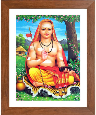 HitechMart Adi Shankaracharya Reviver of Advaita Vedanta Photo Frame Religious Frame