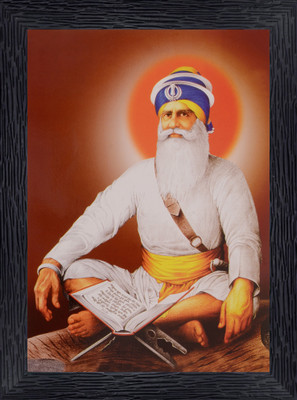 Bmsales Bisrat Creations baba deep singh ji photo frame | size= 10 inch/ 13.5 inch Religious Frame