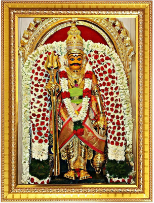 HitechMart God Shri Veerabhadra Photo Frame 16x20 Inches Religious Frame