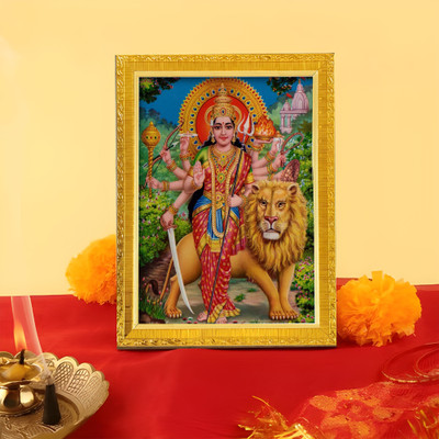 Art Street Divine Devi Maa Durga Religious Frame