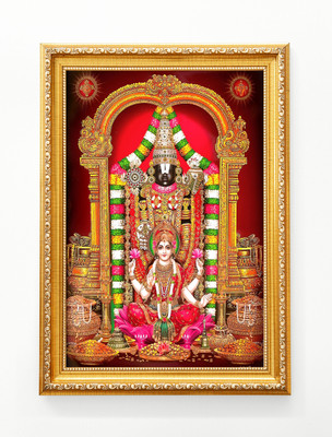 PAC Tirupati Balaji with Laxmi ji Religious Frame